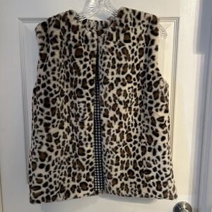 The Royal Standard‎ Vest Leopard Womens Size S